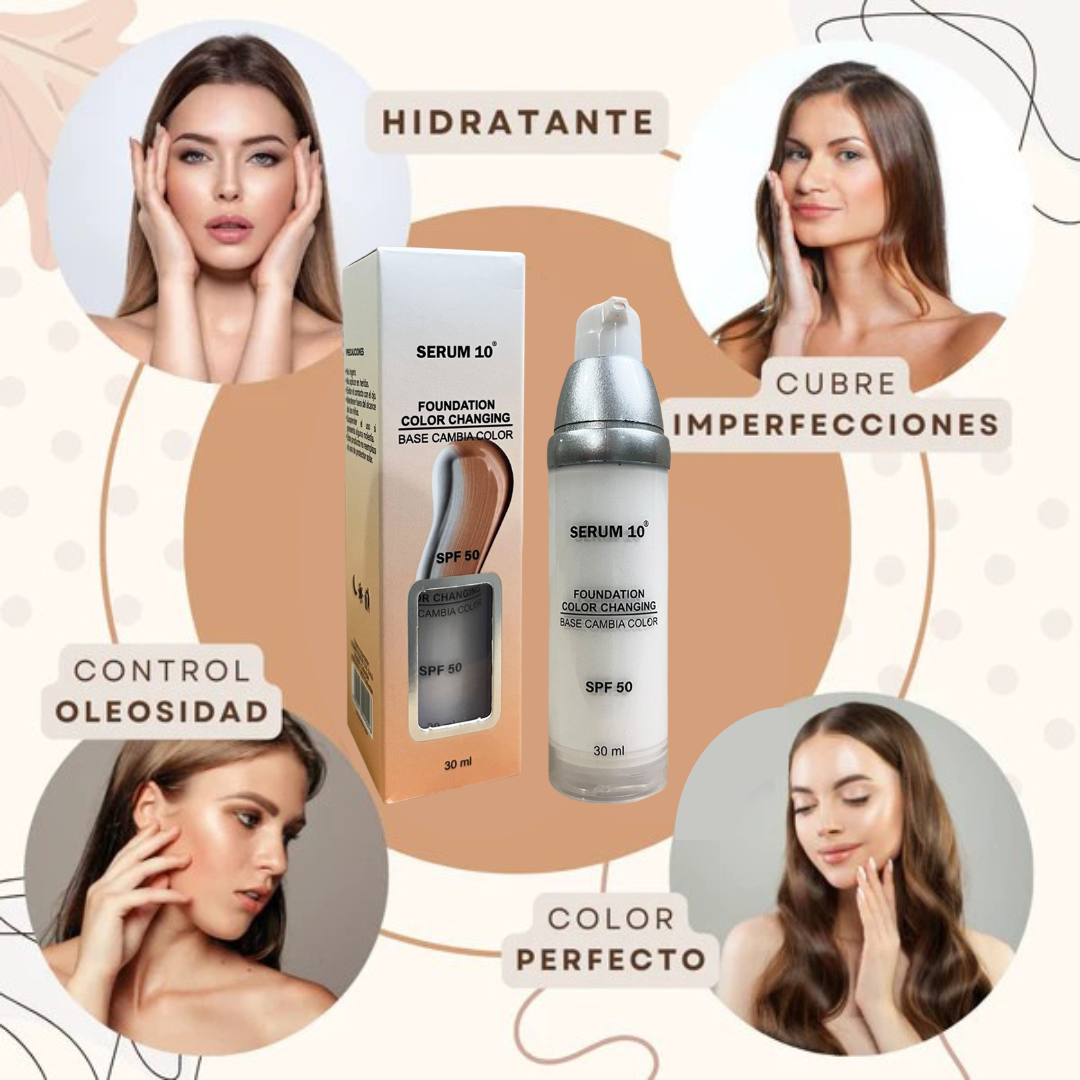 LA ÚNICA BASE DE MAQUILLAJE MÁGICA QUE CAMBIA DE COLOR 🤩 + OBSEQUIO GRATIS🎁