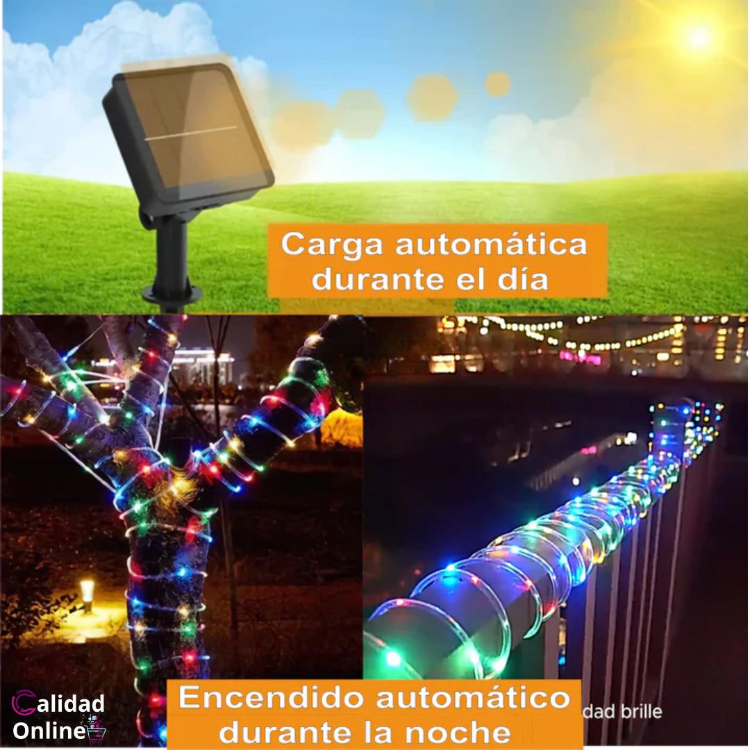 Luces solares Navideñas x 100 Leds 🎄 OFERTA ESPECIAL 🔥